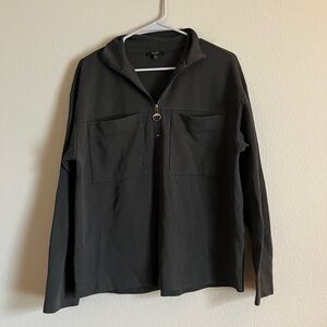 Massimo Dutti Quarter-zip knit sweater‎ size small